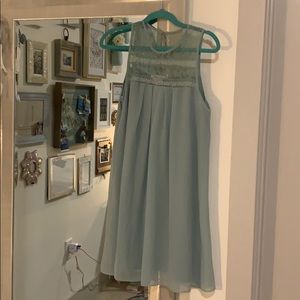 BCBG Pale Green Sleeveless Dress